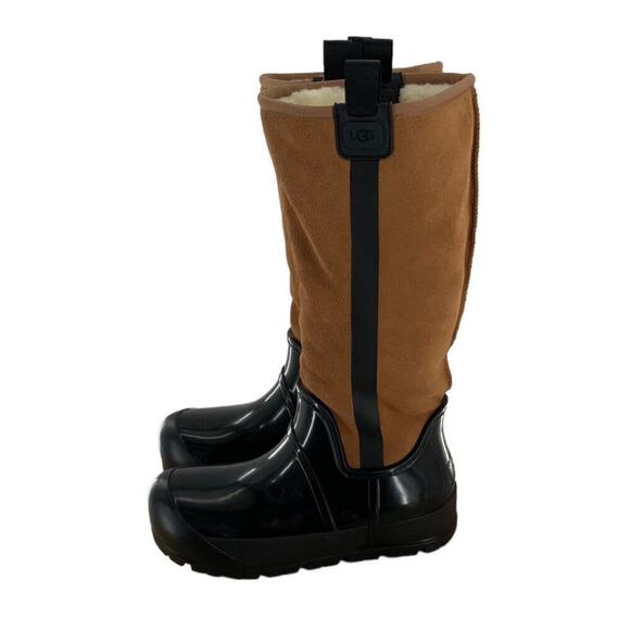UGG Raincloud Tall Boots Women Size 8 Shearling Lining Waterproof Snow Shoes - Picture 5 of 13